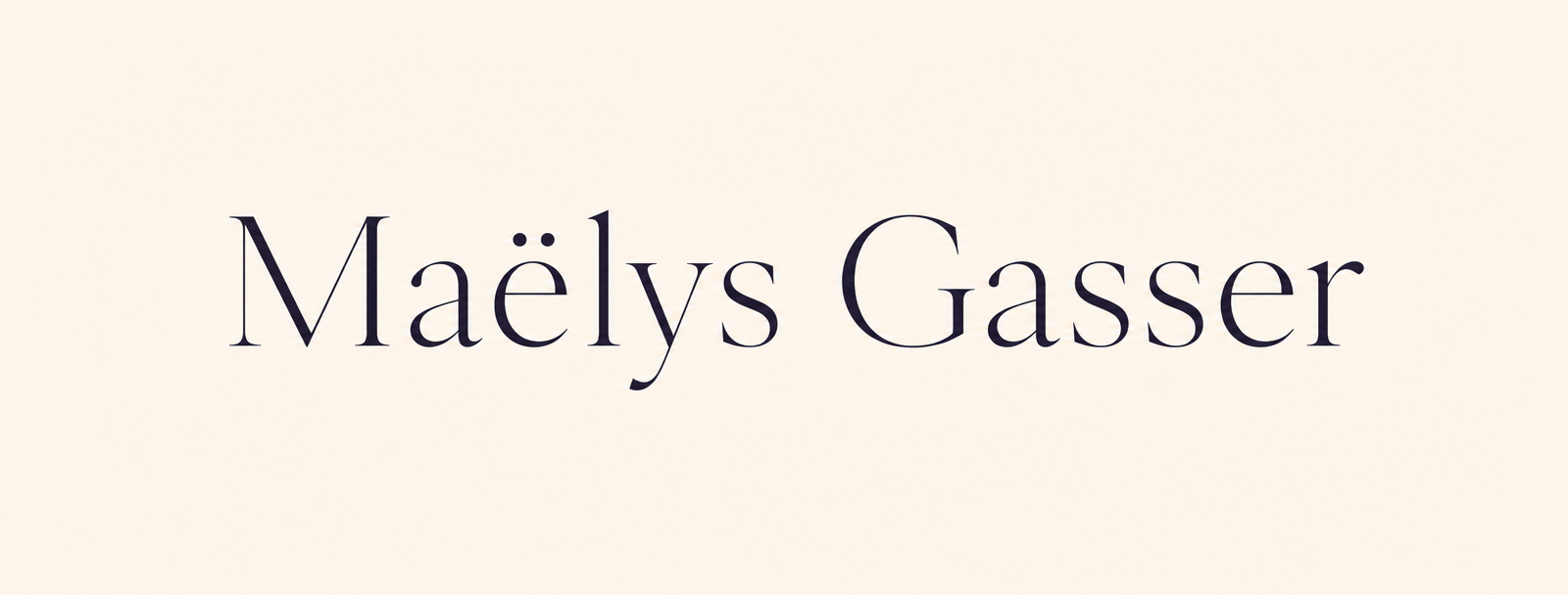 Maëlys Gasser wordmark